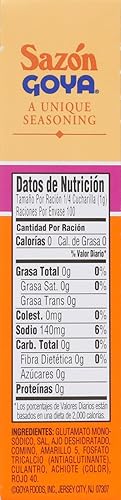 Vista 8 de Goya Foods Sazón Condimento con cilantro y Annatto, 1.41 onzas (paquete de 36)