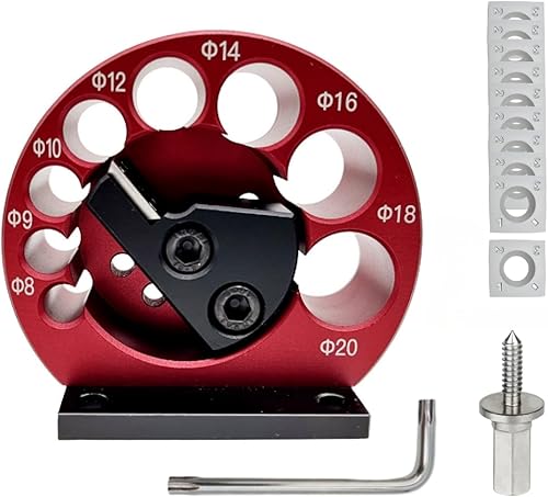 Kit de plantillas para hacer clavijas de 8 a 0.787 in con cuchillas de carburo para carpintería, taladro eléctrico, vara redonda, herramienta