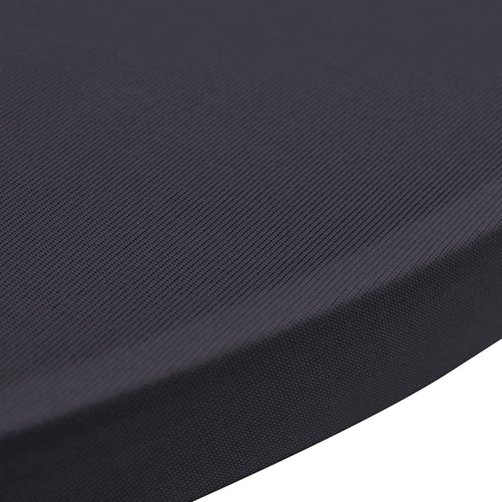 Stretch-Tischhussen 4er Set Anthrazit für Stehtische bis 120 cm Höhe elastisch pflegeleicht