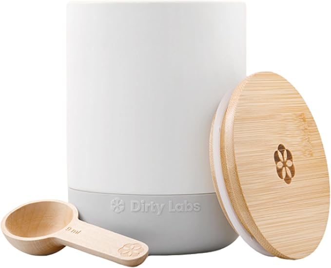 Dirty Labs | Refillable Ceramic Canister with Wooden Lid |