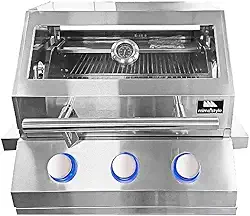 Mimo Style, Churrasqueira Inox a Gás de Embutir com 3 Queimadores