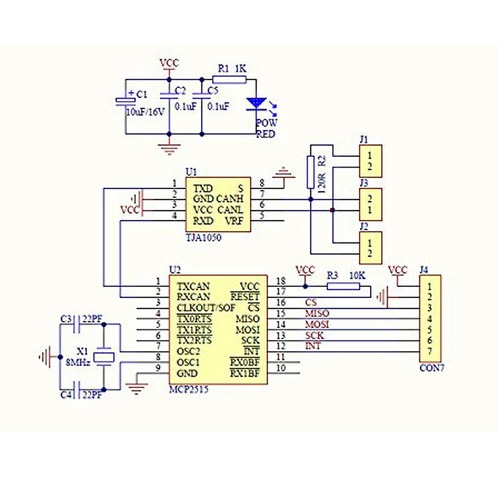 MCP2515 Module CAN Bus Module SPI Module CAN Shield for Raspberry Pi ...