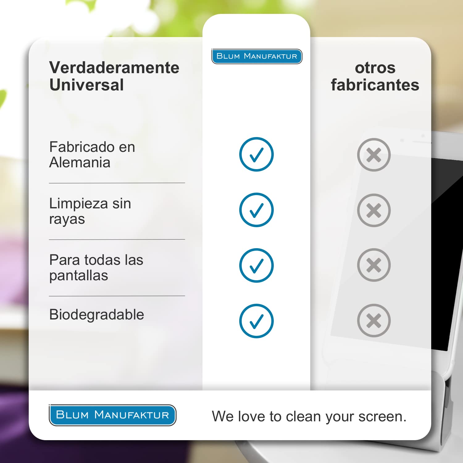 Blum – Limpiador de pantalla