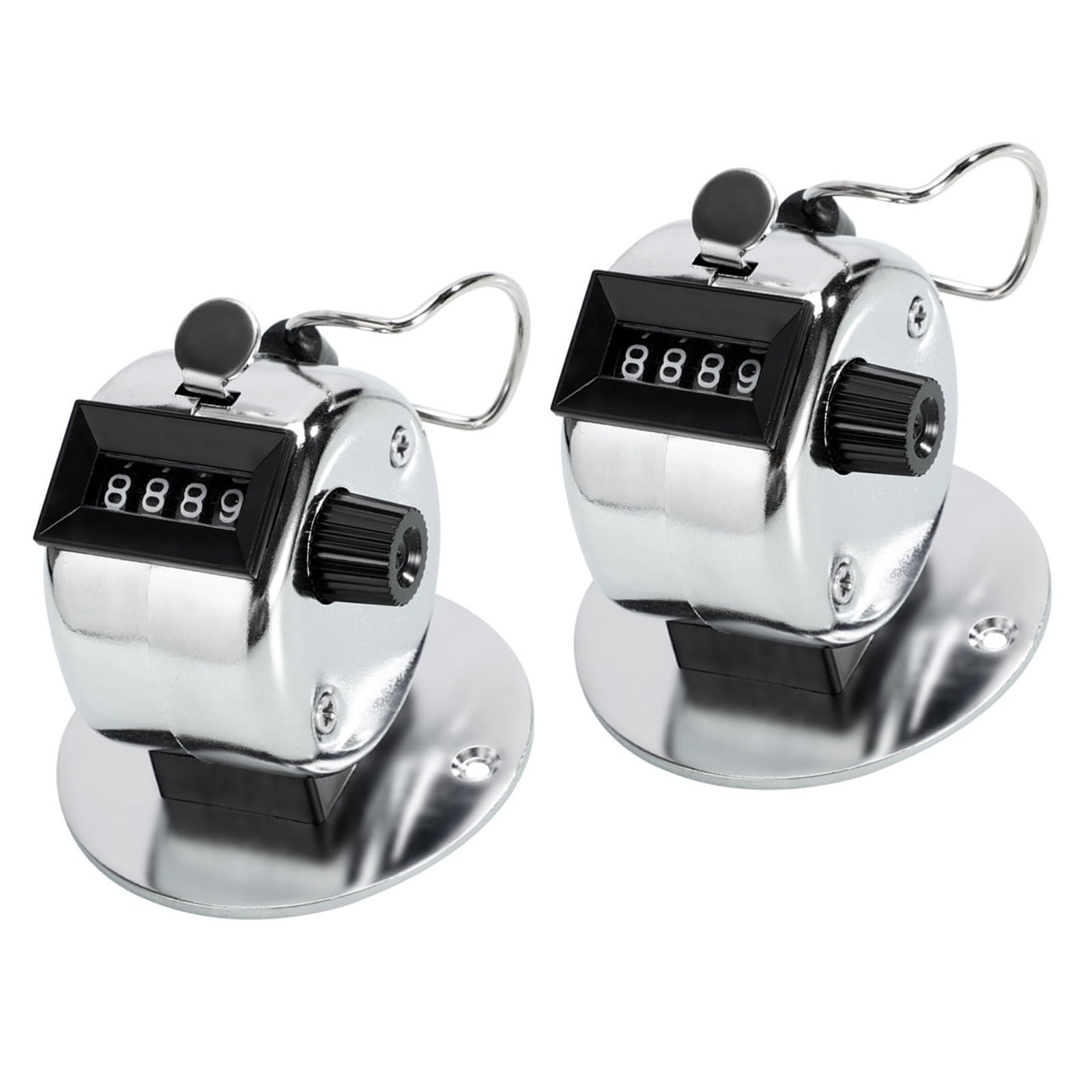 Counter Clickers 4-Digit Number Count Handheld Mechanical Counters Clickers Pitches Counter for Coaching Knitting People Tallies