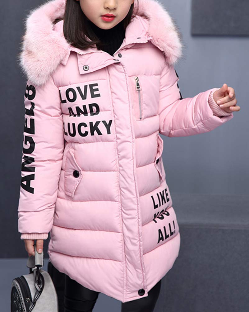Abrigo de invierno para niña, chaqueta de plumón, abrigo de otoño e invierno, abrigo con capucha cálido para niños, abrigo de plumón, parka, ropa de abrigo larga, chaqueta para niños