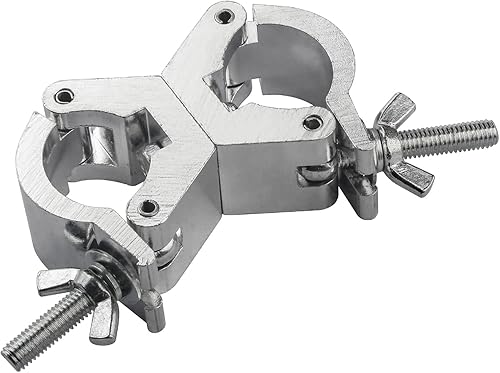 Miniatura 3 de Abrazaderas de acoplador giratorio de armadura de iluminación para luces, abrazadera O para iluminación Dj, abrazadera de poste de luz de liberación