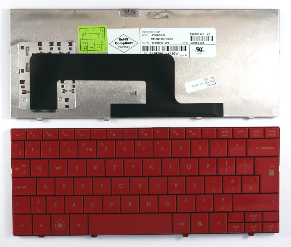 Changer le clavier cassé de votre Compaq Mini 702EA avec ce modèle rouge - 2