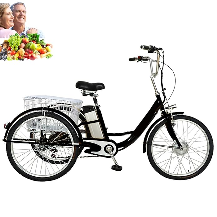 Buy Tricycle adult electric 24inch 3wheel bicycle for elderly parents