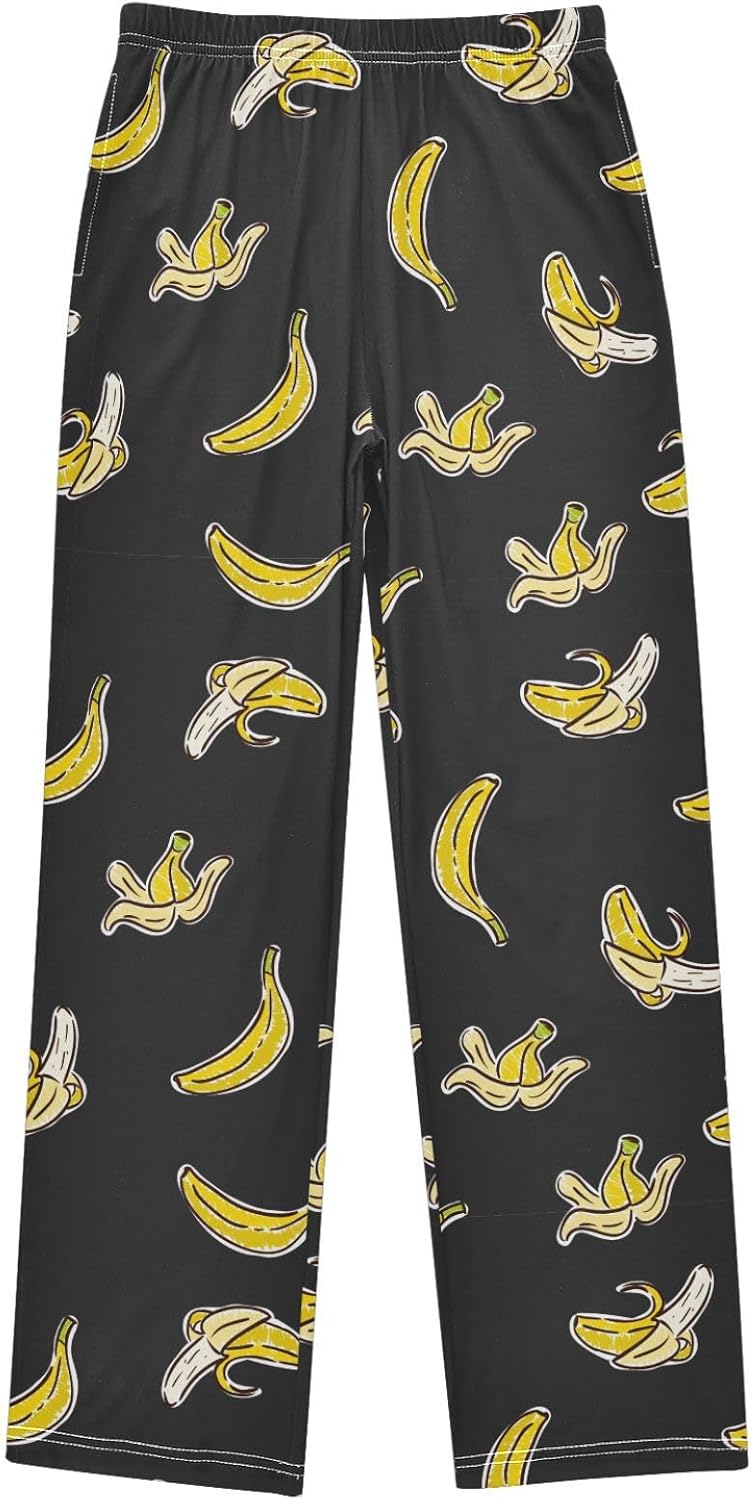 Boy's Pj Pants Long Sleep Bottoms Elastic Waist with Pockets 6-14 Years