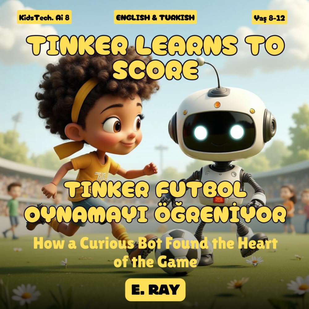 AI FOR KIDS - TINKER LEARNS TO SCORE (BILINGUAL ENGLISH-TURKISH): TINKER FUTBOL OYNAMAYI ÖĞRENİYOR