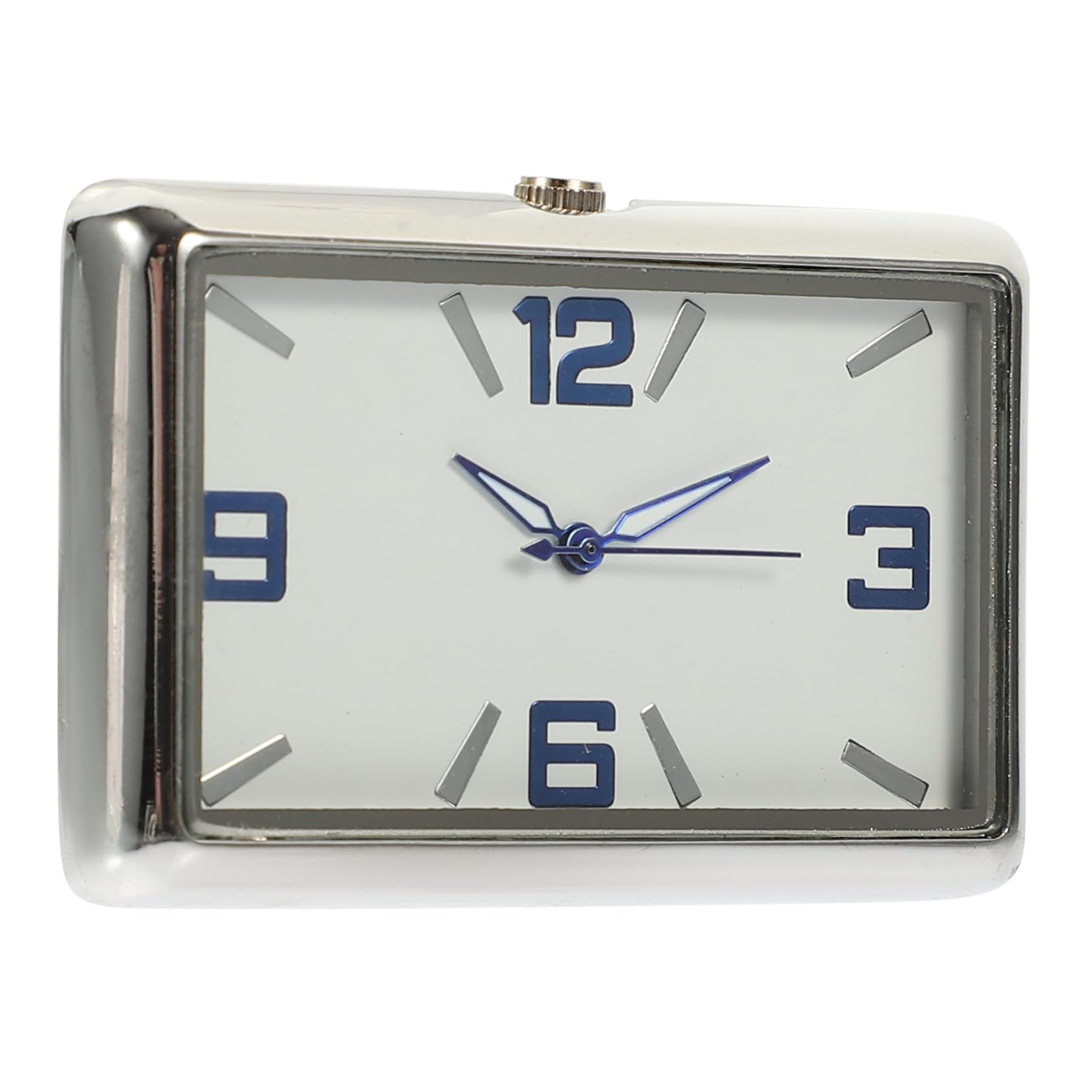 BUGUUYO Horloge Carrée Adhésive Pour Tableau De Bord Voiture Noir