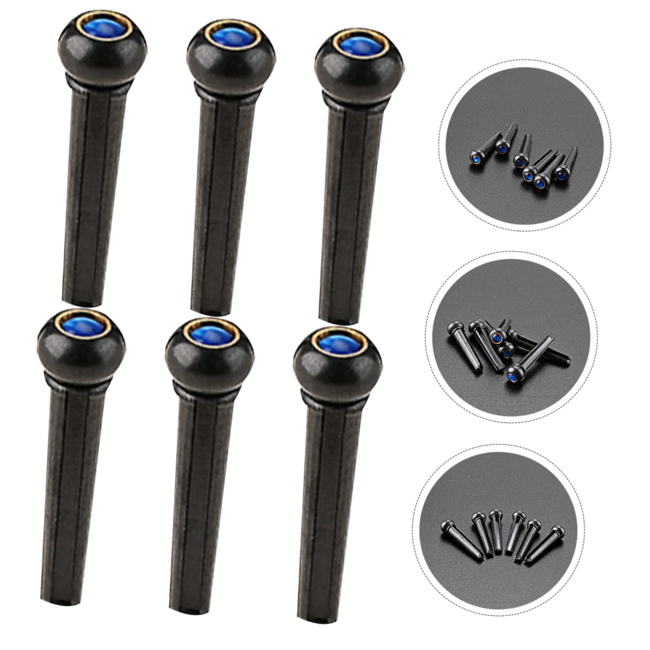 HEMOTON 5 Set Di Accessori Essenziali Per Chitarra Acustica Corde Per Ponte Per Chitarra Leggere E Facili Da Trasportare 6 Pezzi * 5