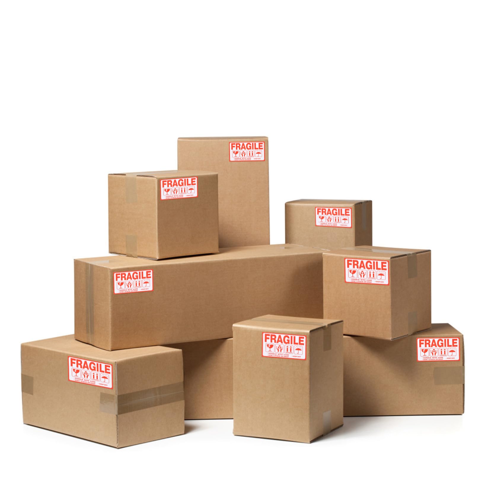 Alipis 5 Set Etichette Fragile Confezione Da Etichette Avvertimento Per Spedizioni E Imballaggi Stickers Resistenti E Facili Da Applicare Per Trasporti Sicuri 20 Fogli*5