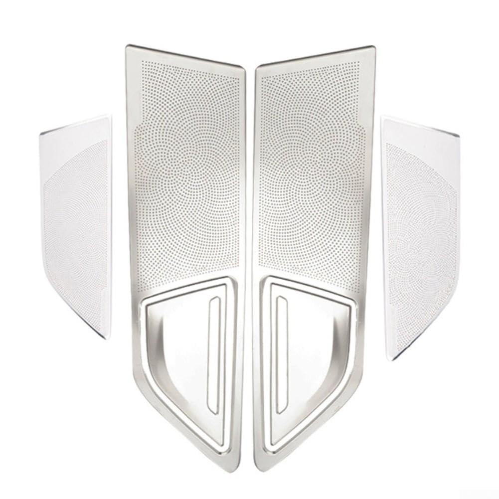 Passend für BMW 7er für g11 G12 2016-2021, Passend für BMW 7er | Silver Stainless Steel, Covers Scratches, Sleek Finish, für Easy Install, Fits 2016-2021, 6-piece Set