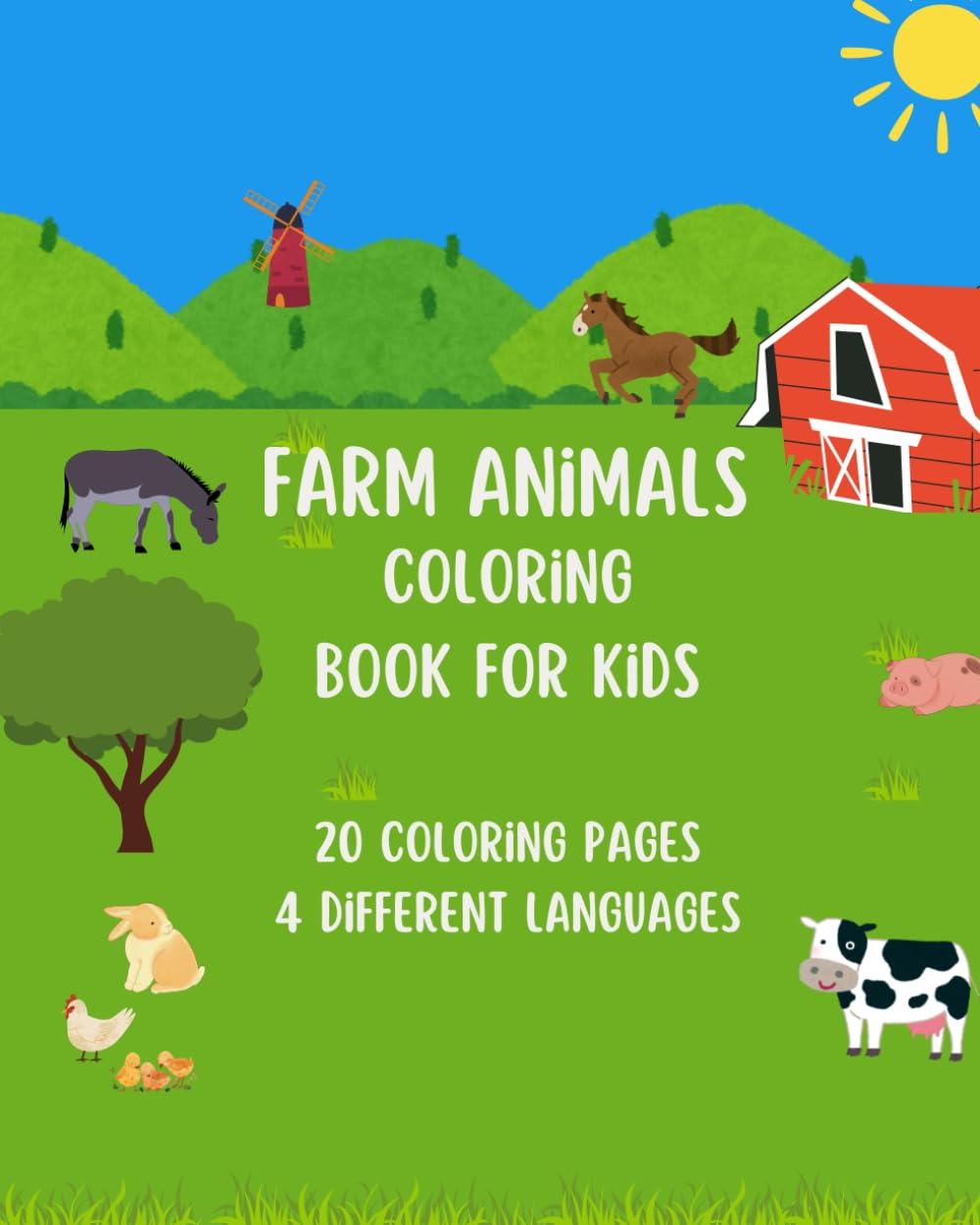 Farm Animals - Coloring book for kids (Coloring Animals)