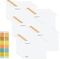 Vista 11 de 15 carpetas de archivos de polipropileno negro tamaño carta con pestañas e insertos para organizar archivos voluminosos, gráficos médicos