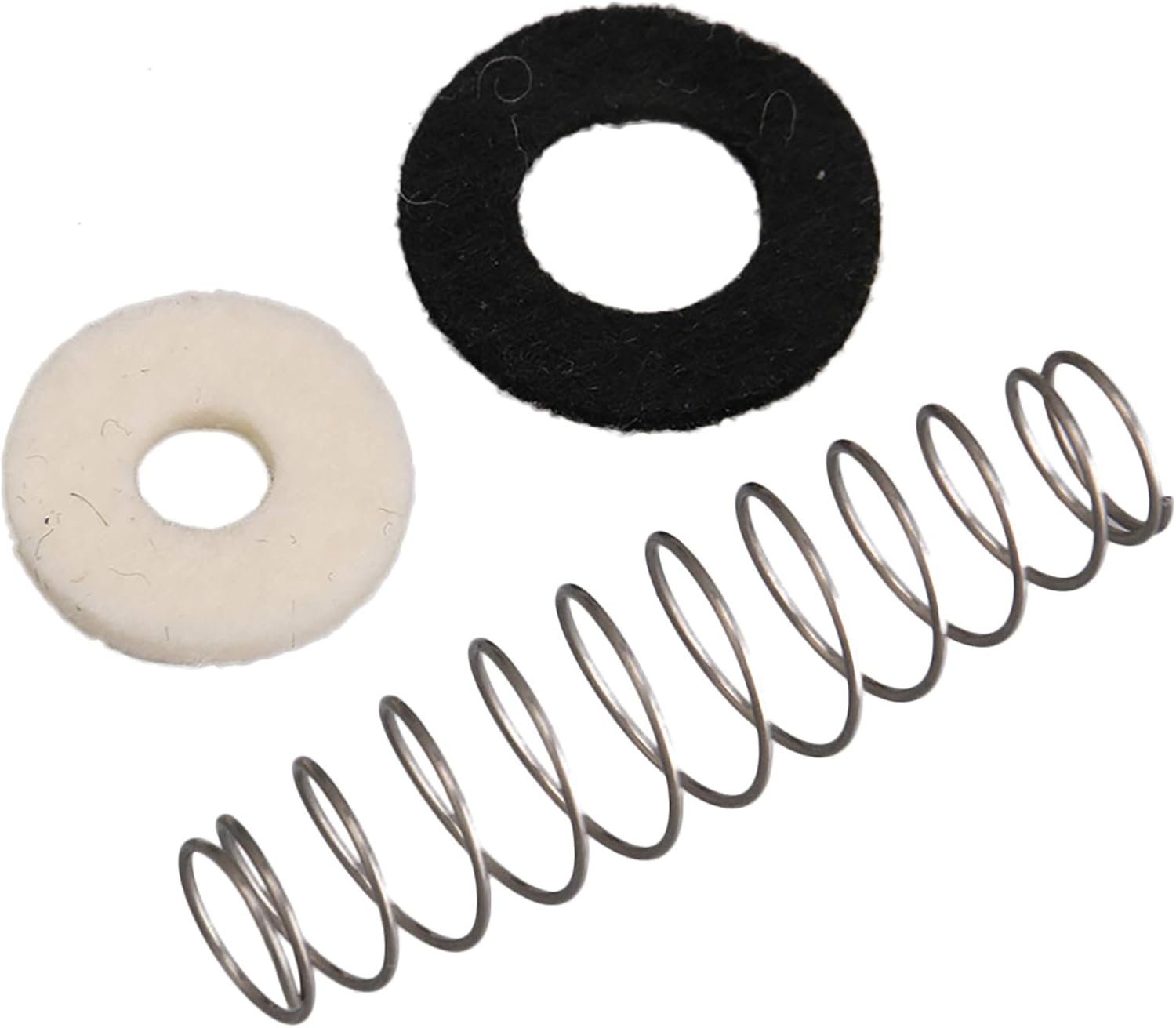 Mxfans Bb Trumpet Cornet Piston Valve Repair Kits w/Valve Guide 12 Felt Washer Replaces Parts, Multicolor, 8x3.5x1cm - Image 3