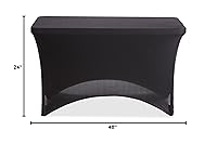 Vista 6 de Mantel de tela elástica Iceberg, Negro, 1