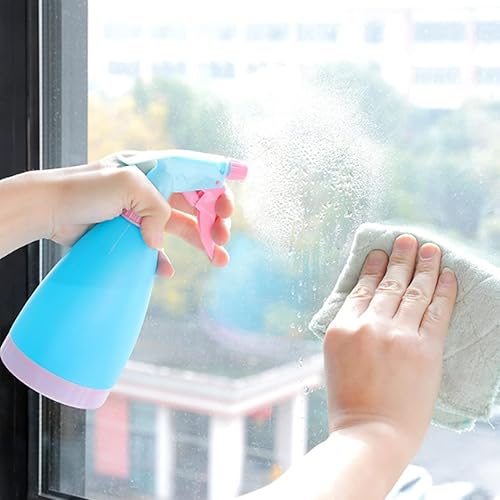 Miniatura 2 de CUCUFA Paquete de 2 botellas de pulverización de agua para plantas, pulverizador de plástico vacío recargable para limpieza del hogar, jardinería,