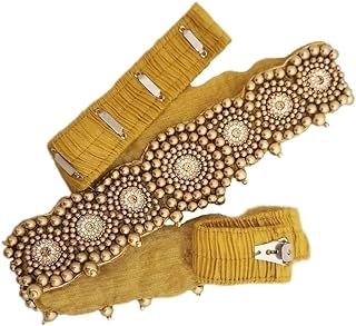 Women Traditional embroidery cloth Saree Waist Body Belt stretchable Kam...