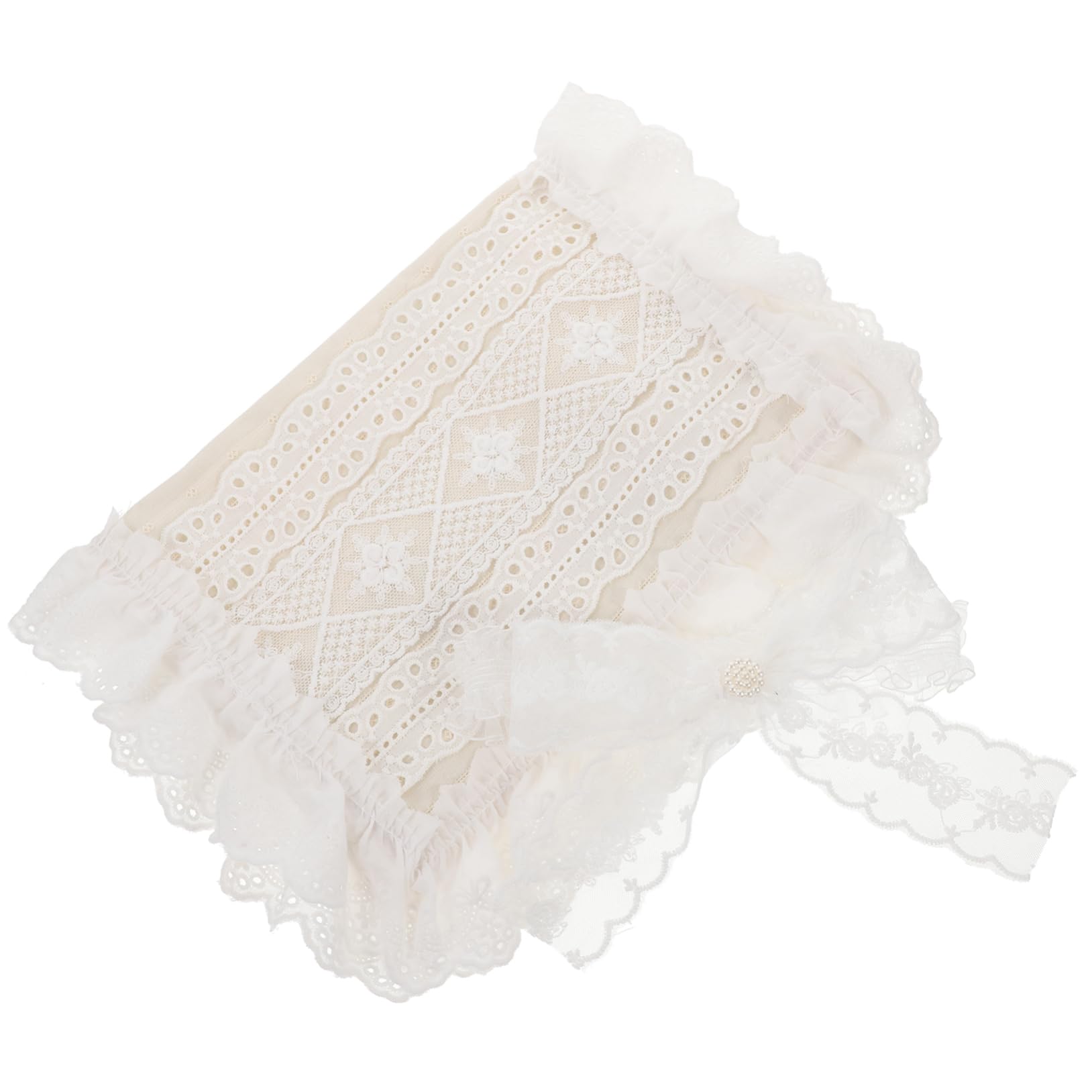 NUOBESTY 3pièces Couverture De Tissu Anti- Avec Dentelle Pour Notes Et Housse Réutilisable Et Lavable