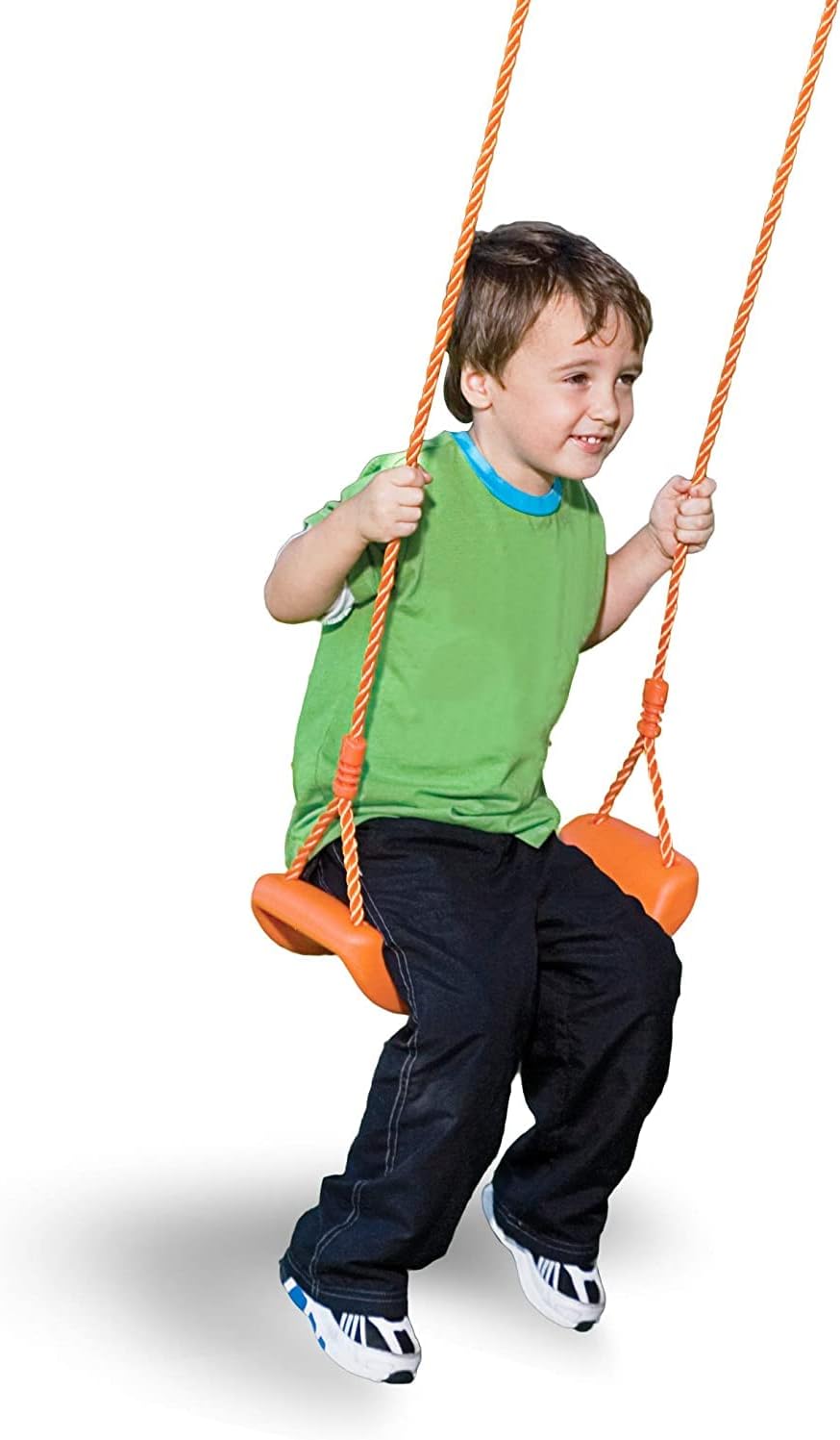 Pure Fun Toddler Swing Seat, Ages 3 to 7, 100lb Weight Limit, Orange, (9303SS)