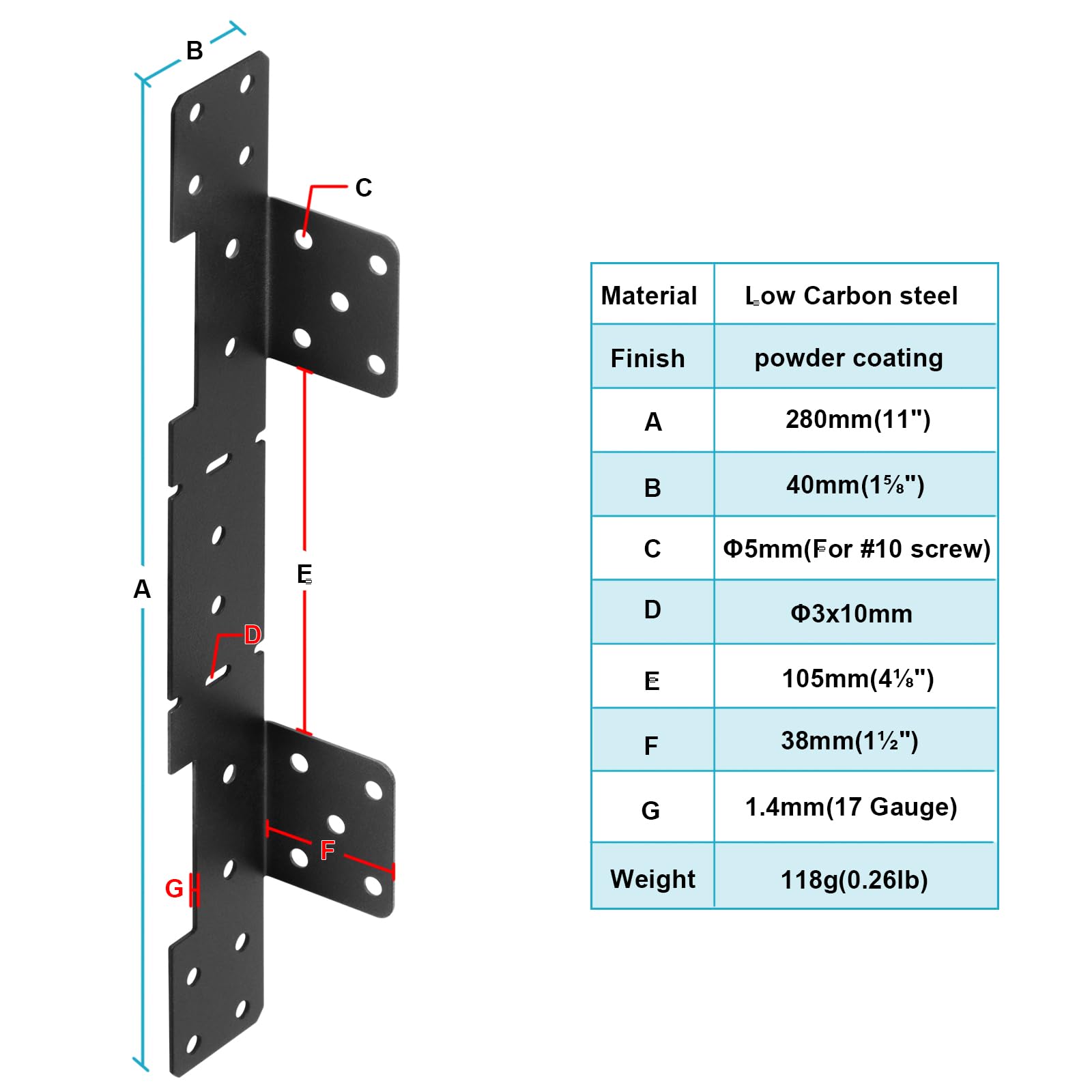 Stringer Repair Brackets Stringer Hanger Brackets Universal Mono Stringer Stair Brackets | EBay
