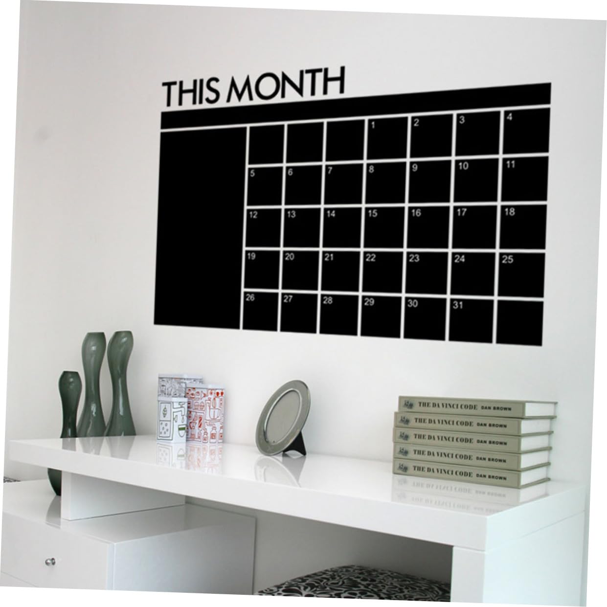 Operitacx 3pièces Tableau Effaçable Autocollant Calendrier Amovible Pour Bureau Et Maison Planificateur Multifonction