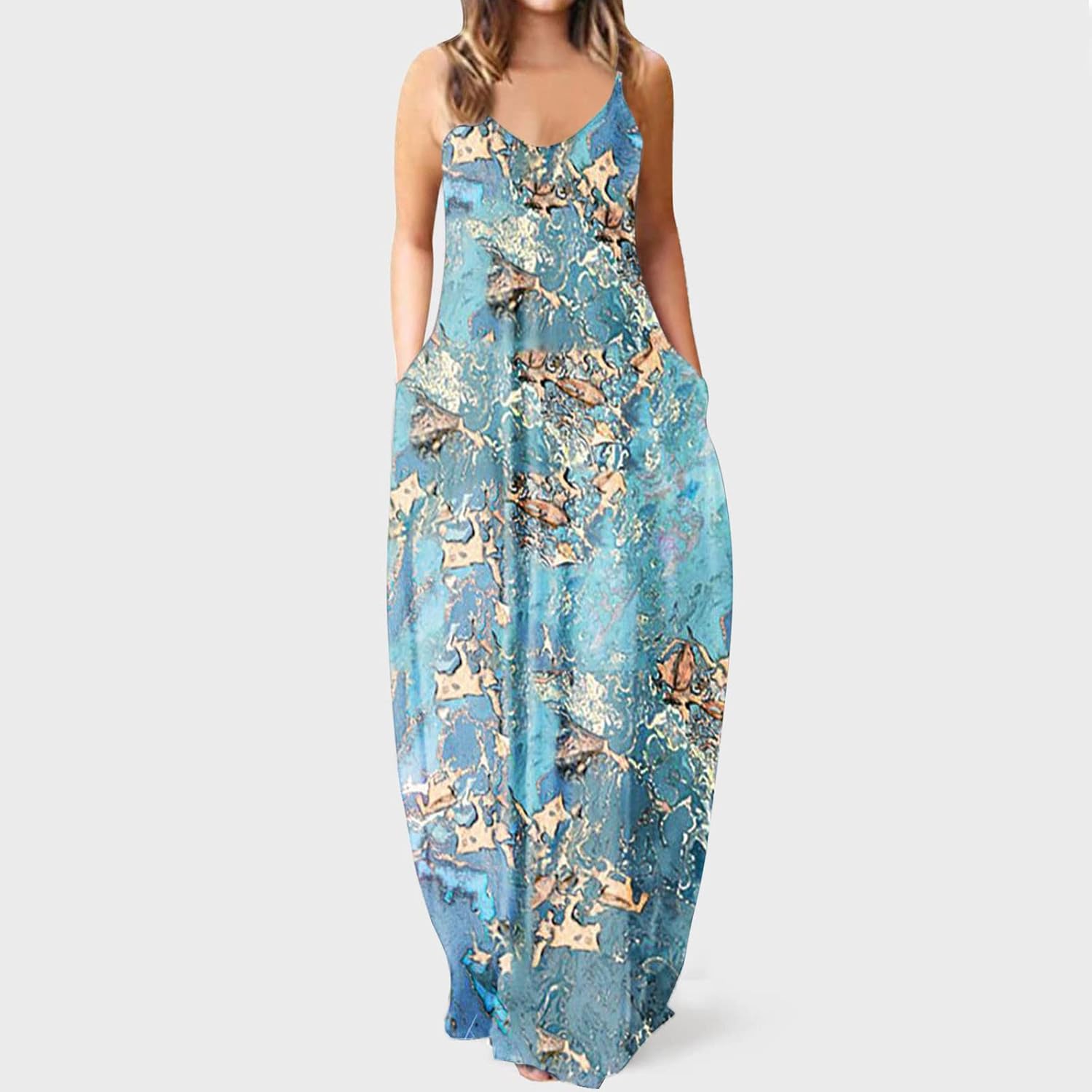 Miniatura 2 de JIEMUXIU Maxi Dresses for Women Summer Resort Wear Tropical Casual Beach Prom Wedding Guest Sundresses