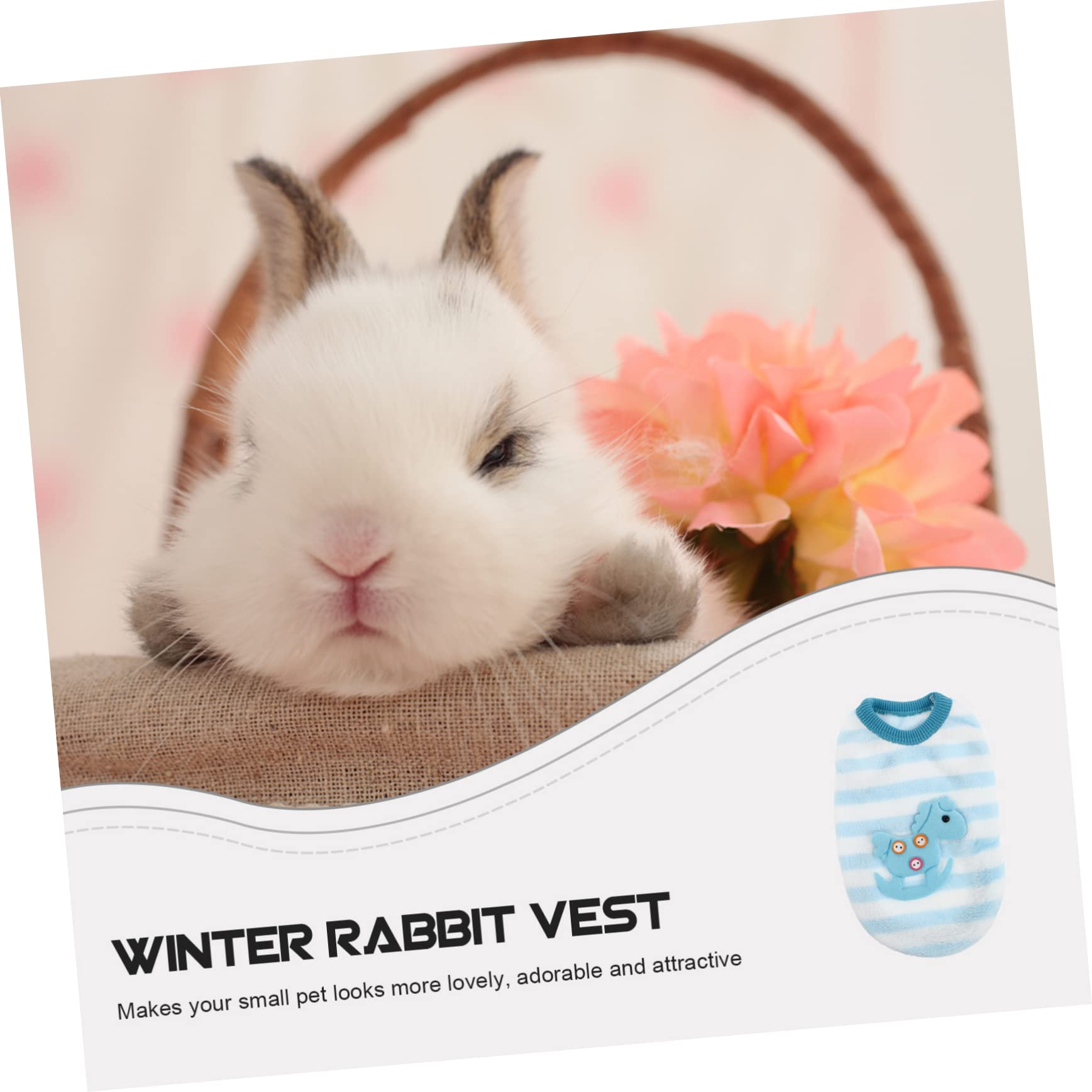 Abaodam Vestito Invernale per Conigli e Porcellini Dindia Gilet Decorativo e Traspirante Vestibilità Confortevole e Adatto Conigli Nani e Animali