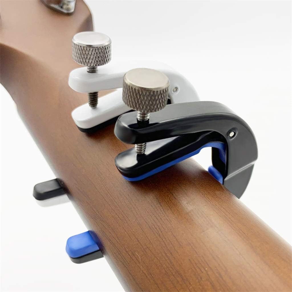 Electric Acoustic Guitar Capo Metal Capotrase Also for Bass Ukulele Color Black/White(D)