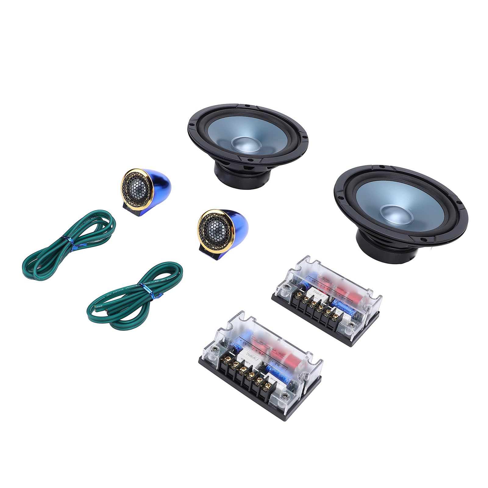 aqxreight High Power 6.5in 2 Way Car Speaker Set Enhanced Sound Quality Universal Fit for Most Cars, aqxreightg3ivu2a41z