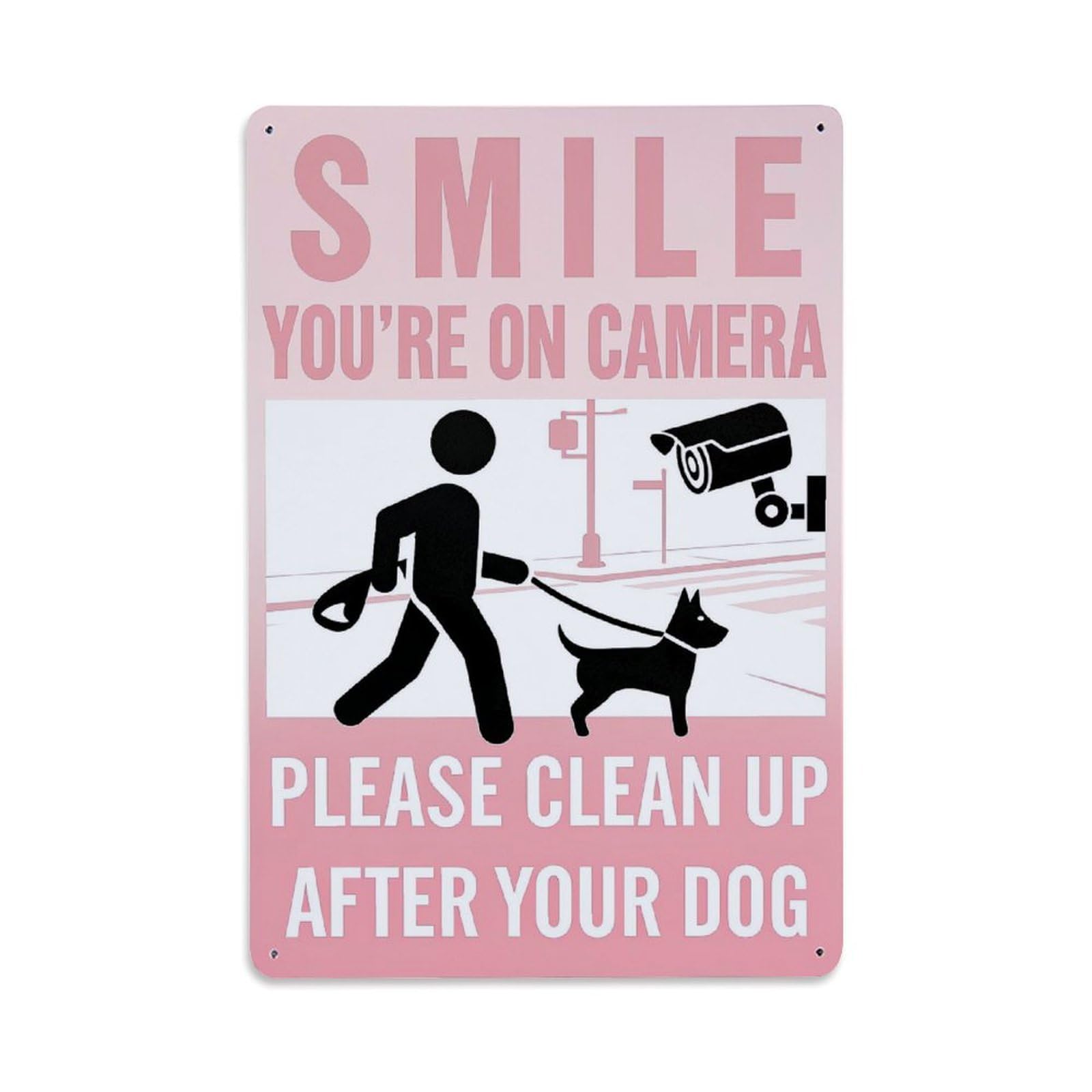 Nestemfo Vintage Smile You Are On Camera Tin Sign Metal Sign, Living Room,Bar, Home, Bedroom Wall Decor,Retro Metal Poster 8X12 Inches