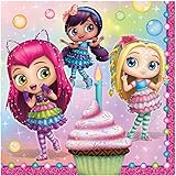 Amscan Party Lunch Paper Napkins Little Charmers Tableware 65' x 65' 16 Pcs, Measures 6.5' x 6.5', Multicolor