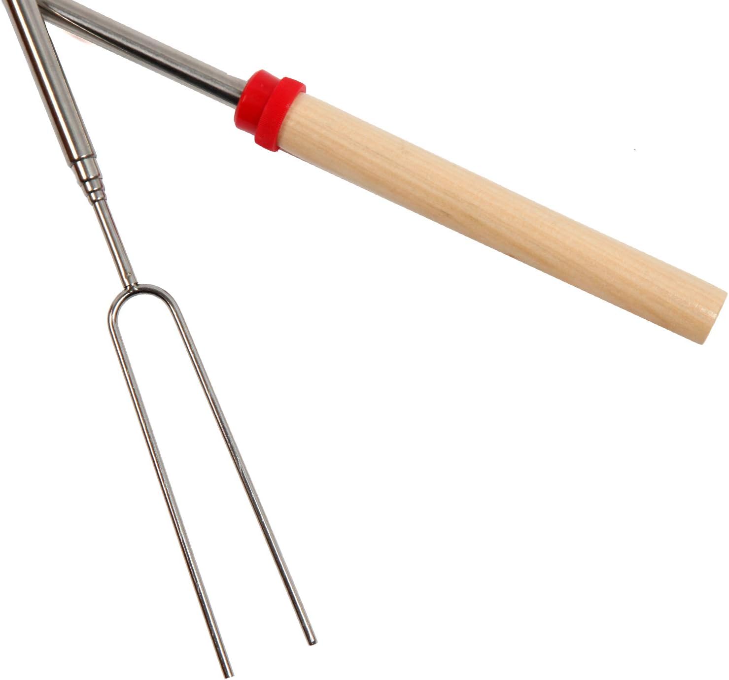 NA Marshmallow Roasting Sticks 32 inch 8 Pcs Smores Skewers Barbecue Extendable Forks with Portable Bag, Hot Dog Roasting Sticks for Campfire Camping Bonfire and Grill : Patio, Lawn & Garden