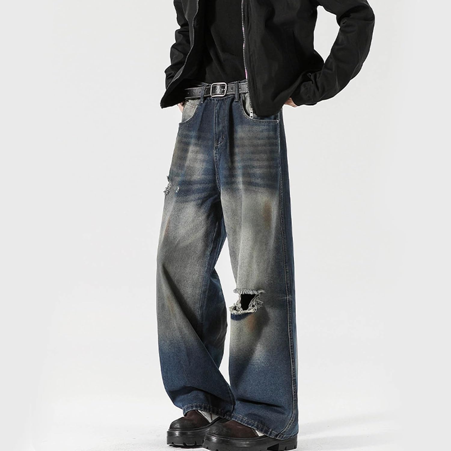 美品 CLOTH&CROSS ハグオーワー チノパン ストレッチ ベイカーパンツ