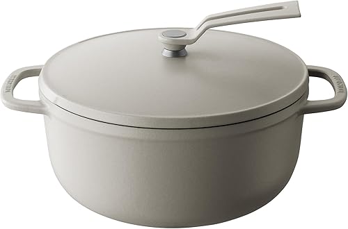 Miniatura 37 de Olla para Horno Holandés Vermicular 2.0 | Olla de Hierro Fundido Esmaltada Ligera | 26cm (5.9 Qt) | No Tóxico | Compatible con Inducción | Horno