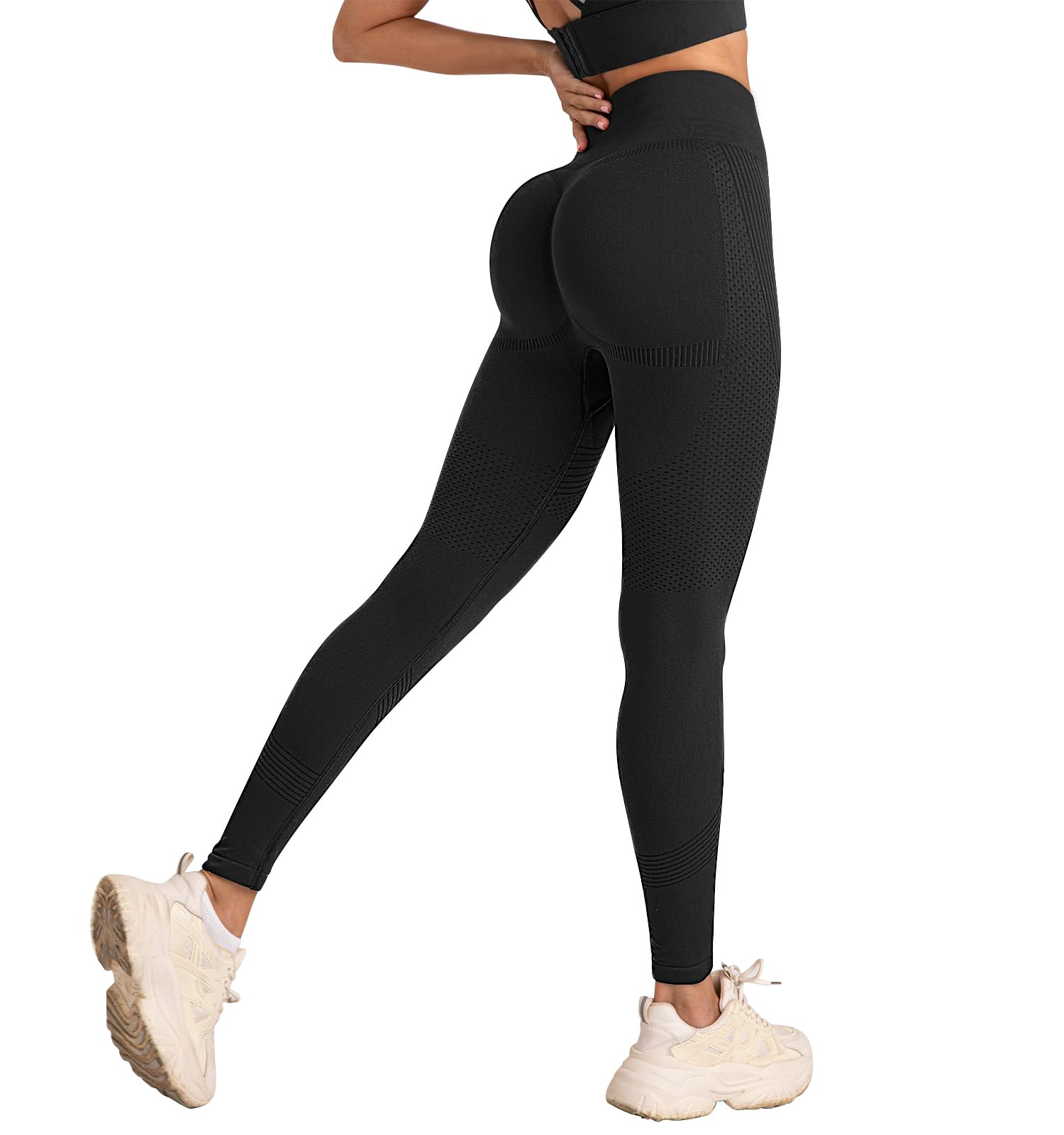 Damskie legginsy sportowe push-up wysoka talia antycellulitowe spodnie na siłownię kontrola brzucha antycellulitowe legginsy sportowe na siłownię joga bieganie fitness pilates