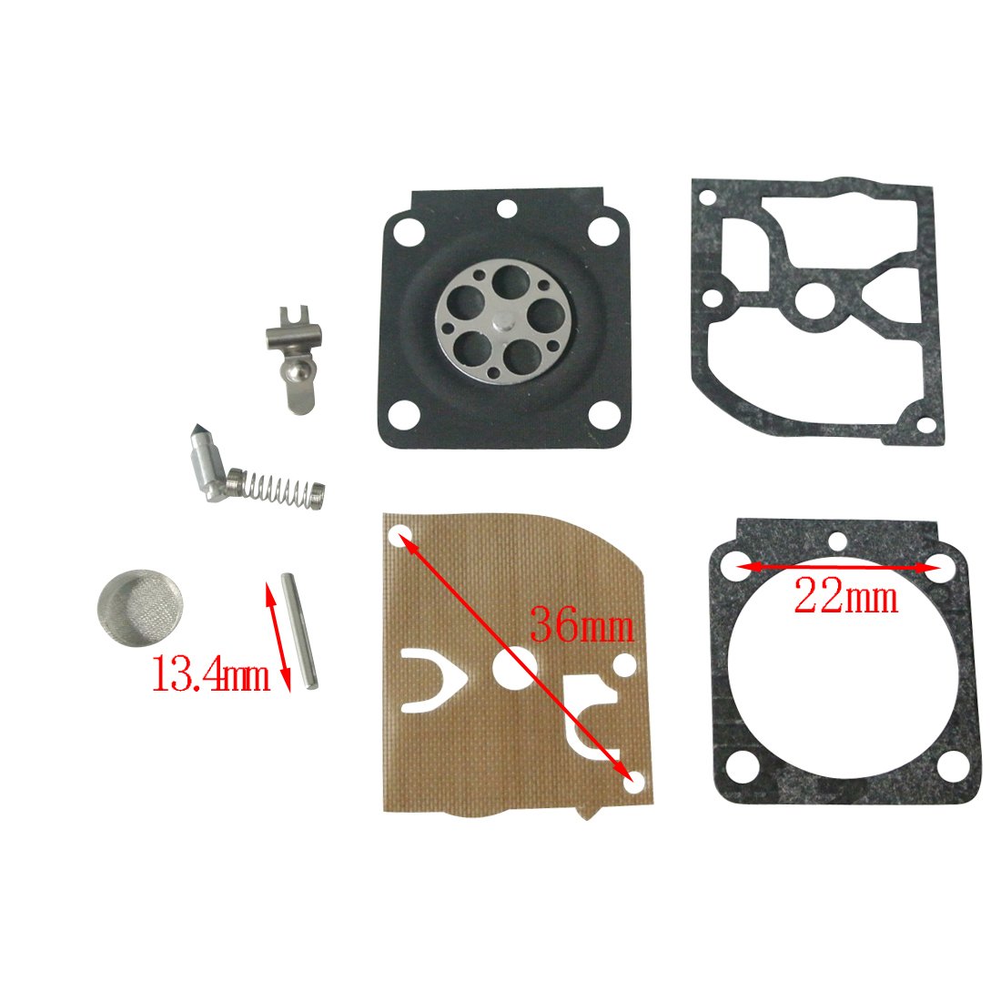 KIT MEMBRANE DECESPUGLIATORE STIHL FS 38 45 46 55 56 62 70 75 80 85 - Foto 3