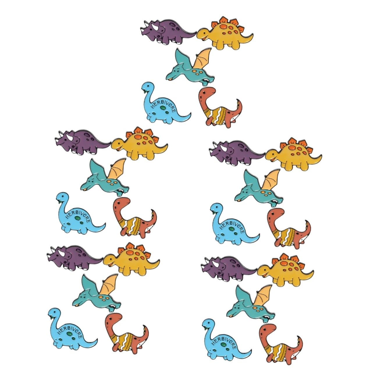 GALPADA 10 Stück Kleine Dinosaurier-Brosche Inspirierende Revers-Tier-Brosche Emaille-Revers Cartoon-Rucksäcke Emaille-Anstecknadel Damen-Rucksack- Kostümschmuck