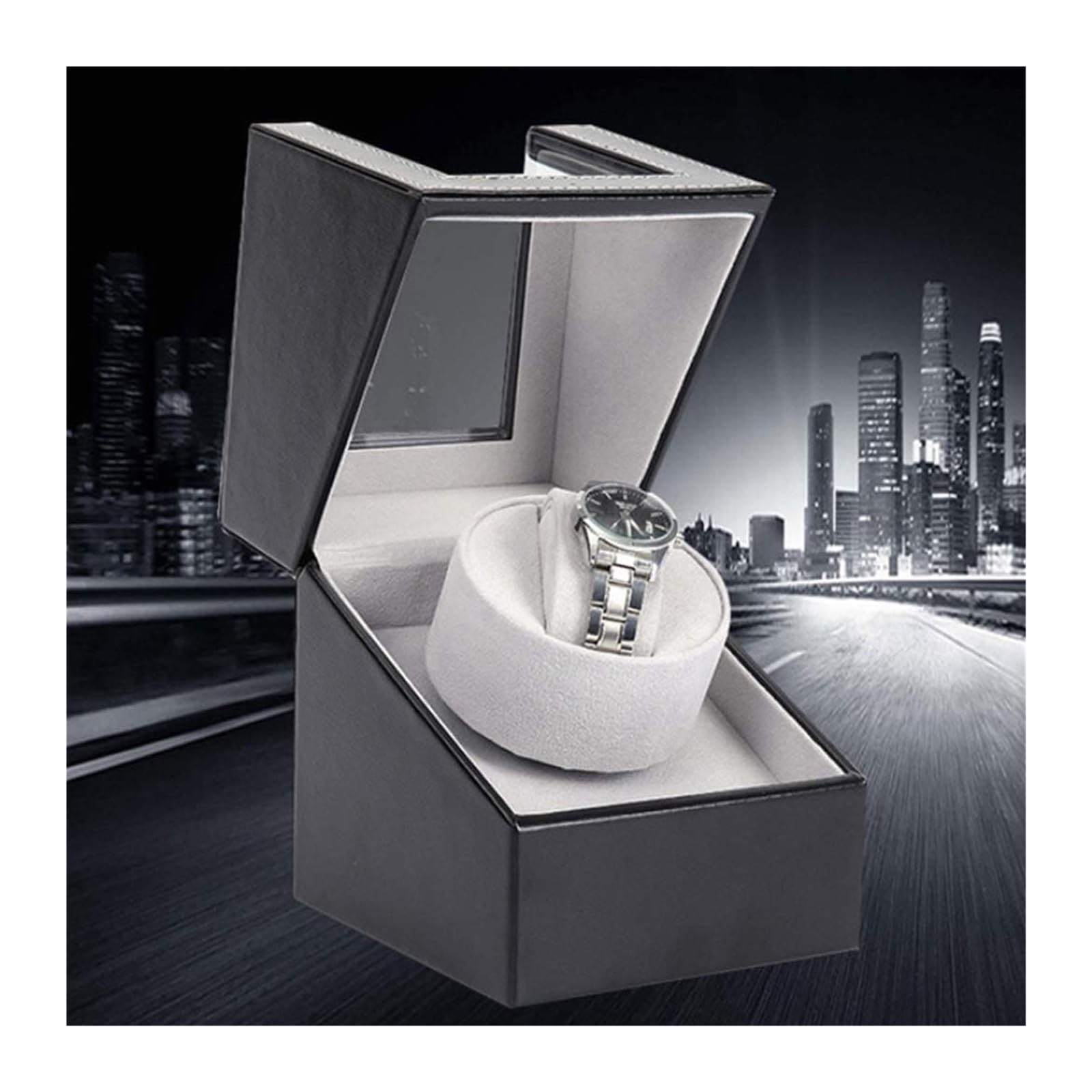 Boîte De Montre Rouleau Boîtier De Montre Support De Montre Enrouleur De Boîte Rotation Automatique Moteur De Chaîne D'enroulement Mécanique Électrique Rotatif Shaker Enrouleur Boîtier De Montre