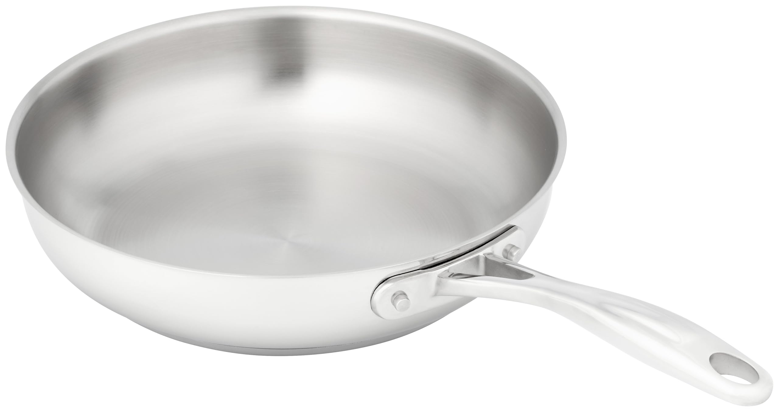 Stellar Profile Stainless Steel Uncoated Frying Pan -24 cm, Durable Frying Pan for Everyday Cooking Induction Ready