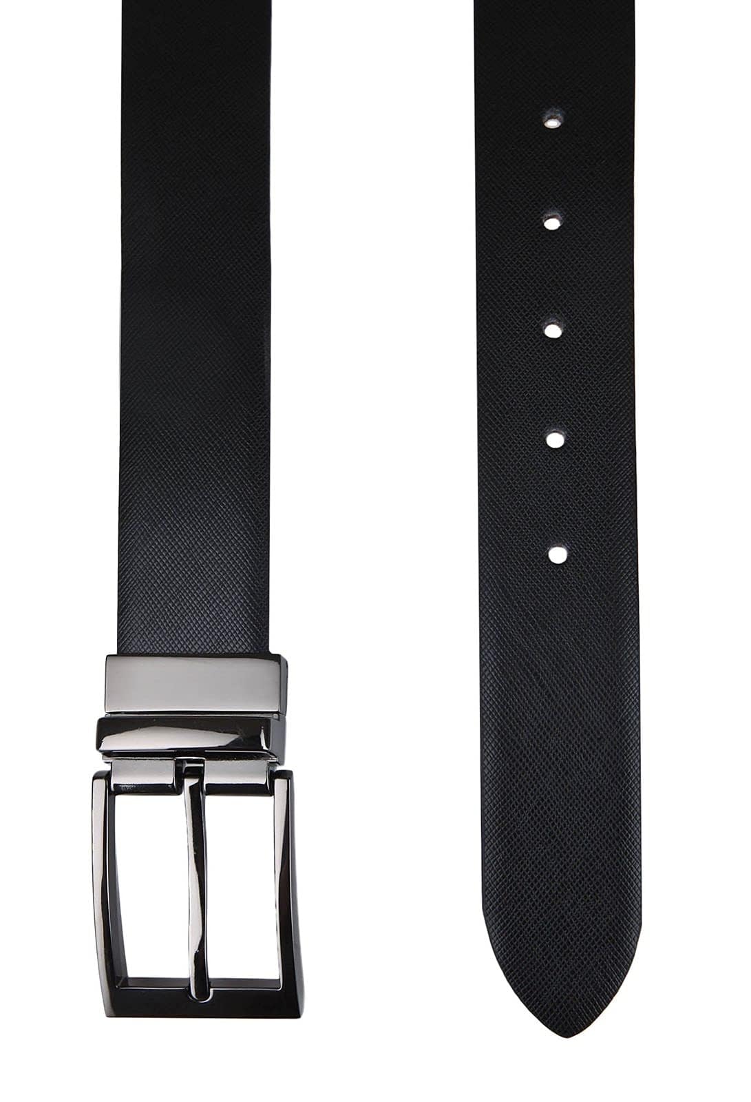 LLoyd Herren Leder Gürtel Wendegürtel bombiert schwarz - blau kürzbar 35mm Ledergürtel