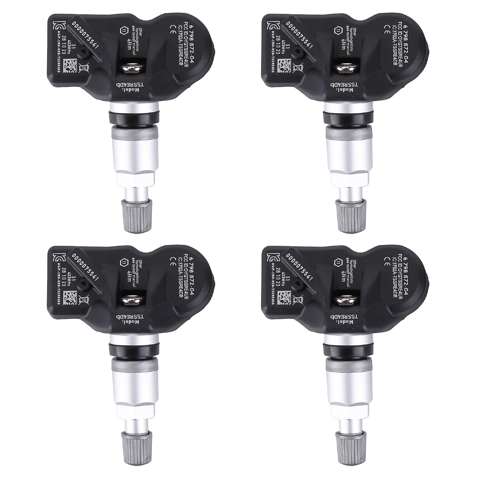 BYNYXI 4 x czujniki ciśnienia w oponach do F06 F07 F10 F11 F12 F13 X1 X3 X4 36106798872 TPMS czujnik RDKS czujnik ciśnienia w oponach system kontroli ciśnienia w oponach TPM196 TXS005 36106874830 366
