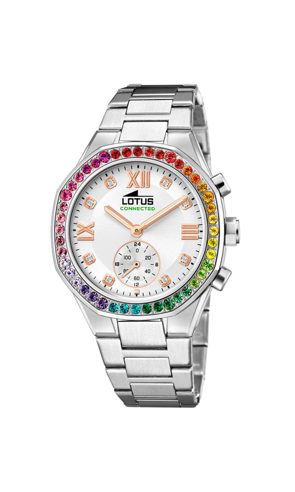 LOTUS Women's Watch 18924 Connected 316L Stainless Steel Case Silver 316L Stainless Steel Strap Silver