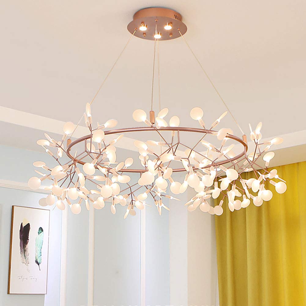 CSXSXAUO Fireworks Chandelier Modern Sputnik 81 Lights LED Pendant Lighting Simple Ceiling Light Fixture for Hallway Bar Kitchen-White It's so kind of you