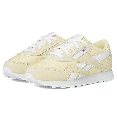 Reebok Kids Classic Nylon (Little Kid) Kids Shoes Bleached Yellow/White