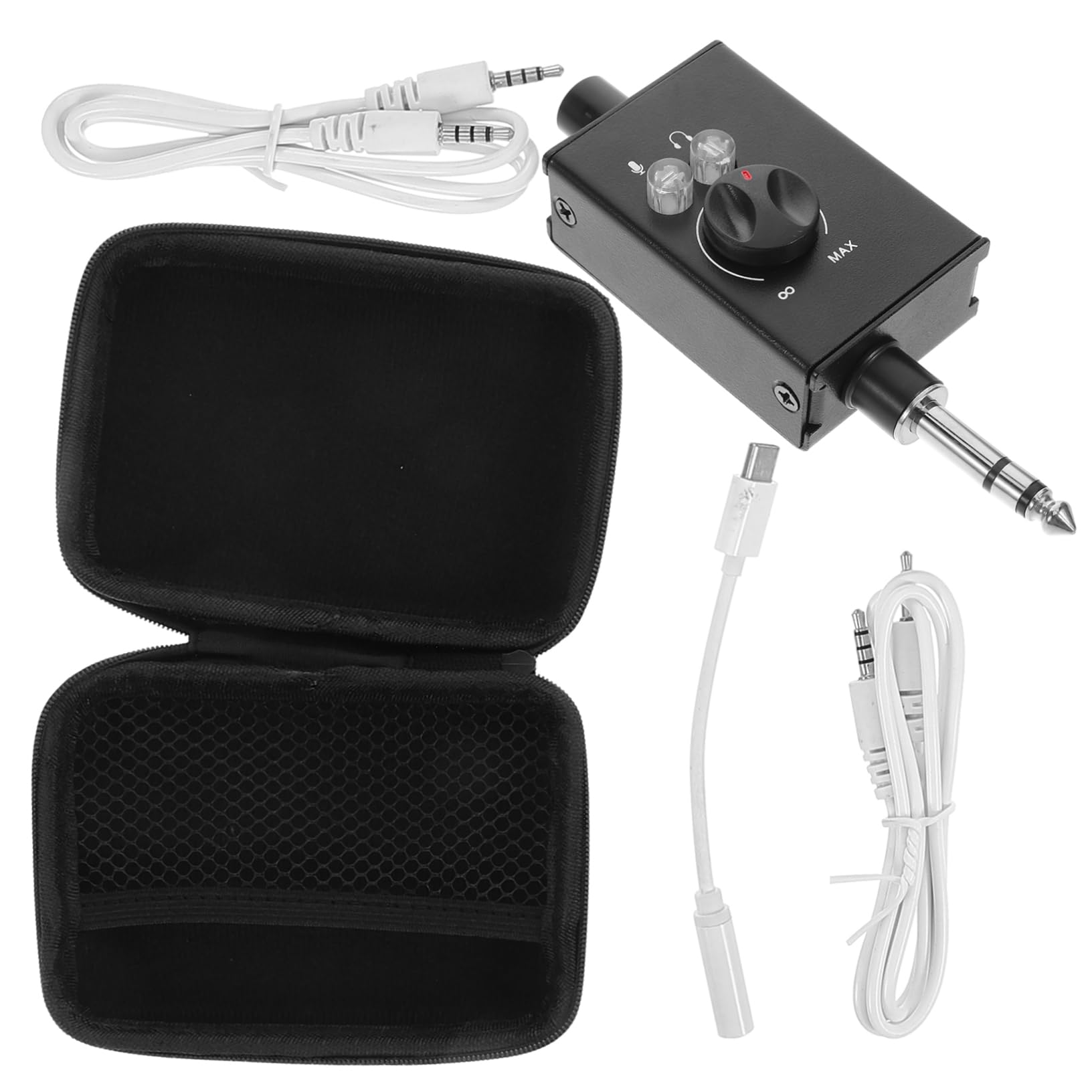 IMIKEYA Convertitore Mixer Audio Portatile Per Live Streaming e Podcasting Con Dispositivo Di Modifica Vocale e Interfaccia Di Missaggio