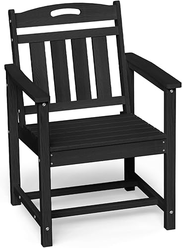 Miniatura 23 de Ciokea HDPE - Juego de comedor al aire libre, juego de mesa y sillas de patio de 7 piezas con agujero para paraguas, juegos de comedor de patio para