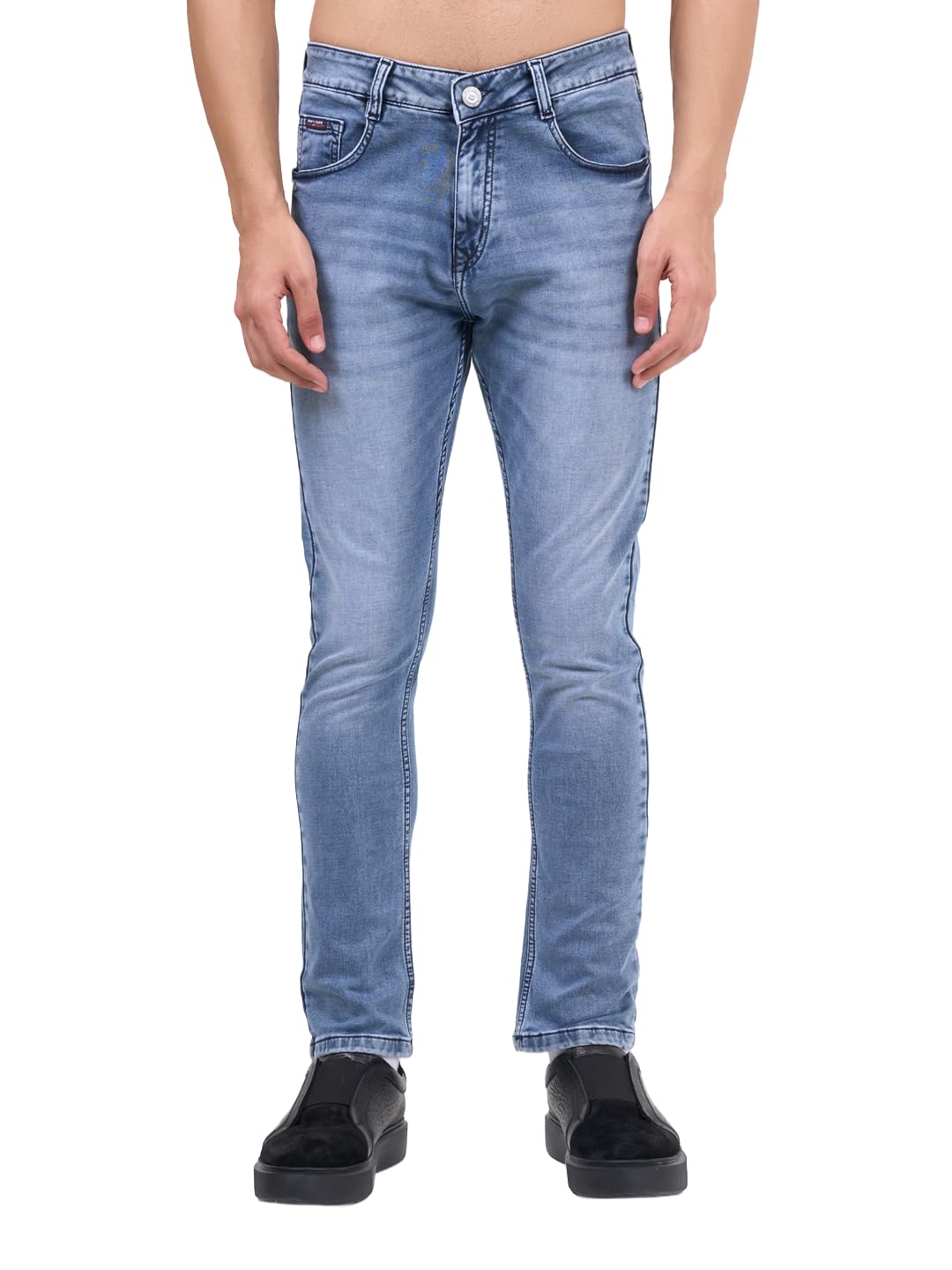 sparky Men's Blue Narrow Fit Jeans | Stretch Denim | Party & Casual Wear 5 Pocket Jean's for Men's-picture-13